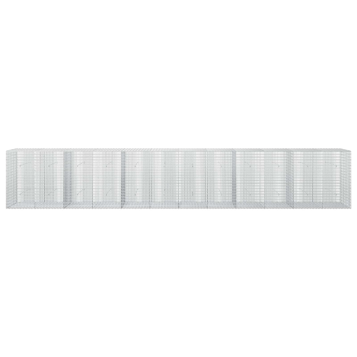 vidaXL Gabion z drutu 3,5 mm i siatką 5x2,5 cm 600x30x100 cm