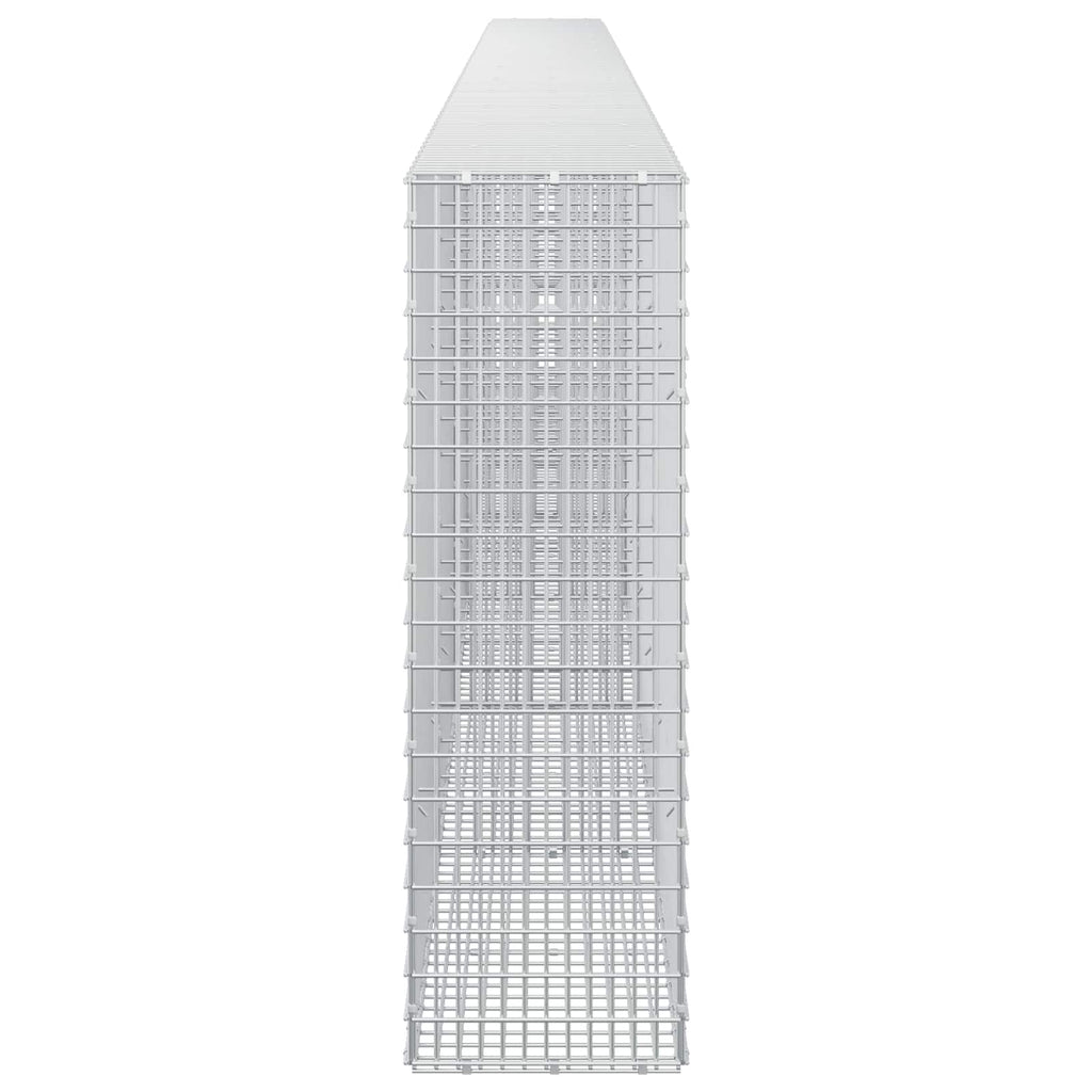vidaXL Gabion z drutu 3,5 mm i siatką 5x2,5 cm 650x30x100 cm