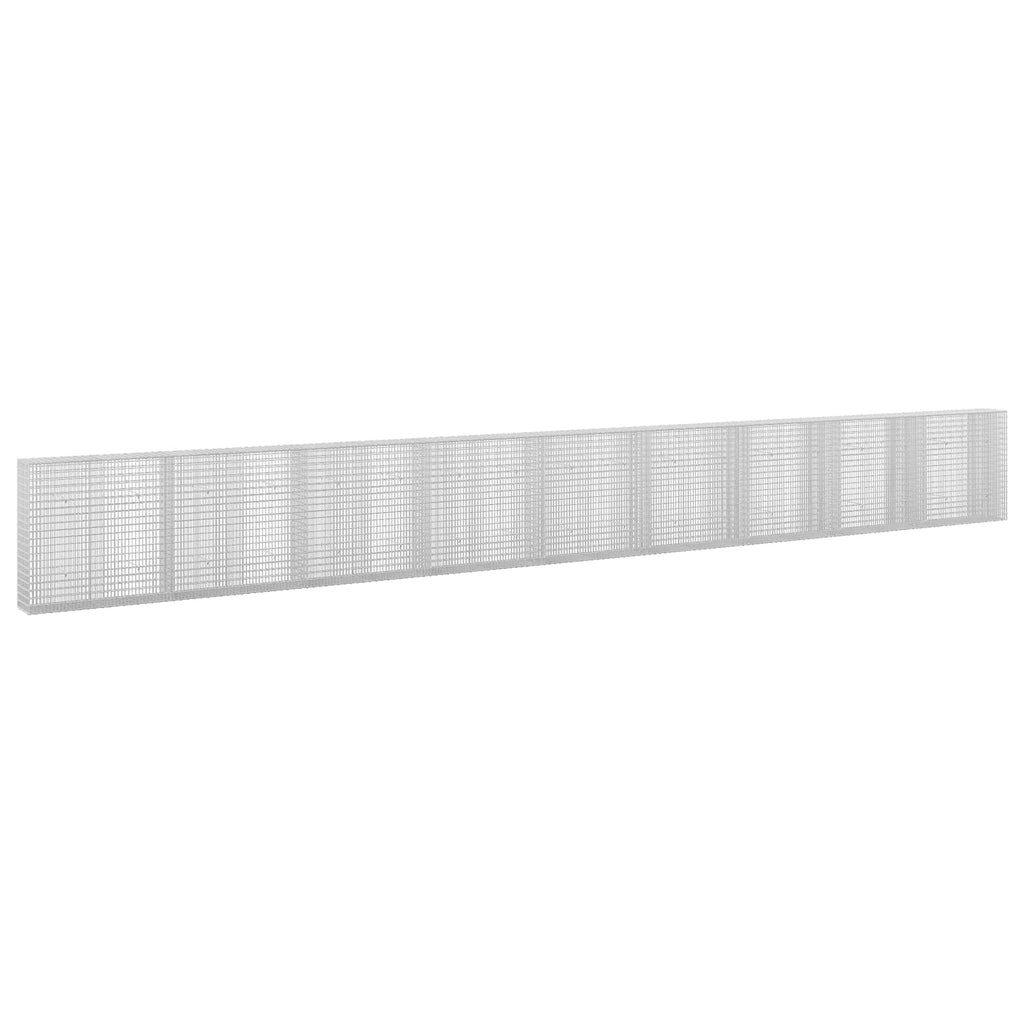 vidaXL Gabion z drutu 3,5 mm i siatką 5x2,5 cm 900x30x100 cm
