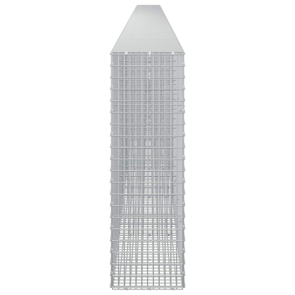 vidaXL Gabion z drutu 3,5 mm i siatką 5x2,5 cm 1000x30x100 cm