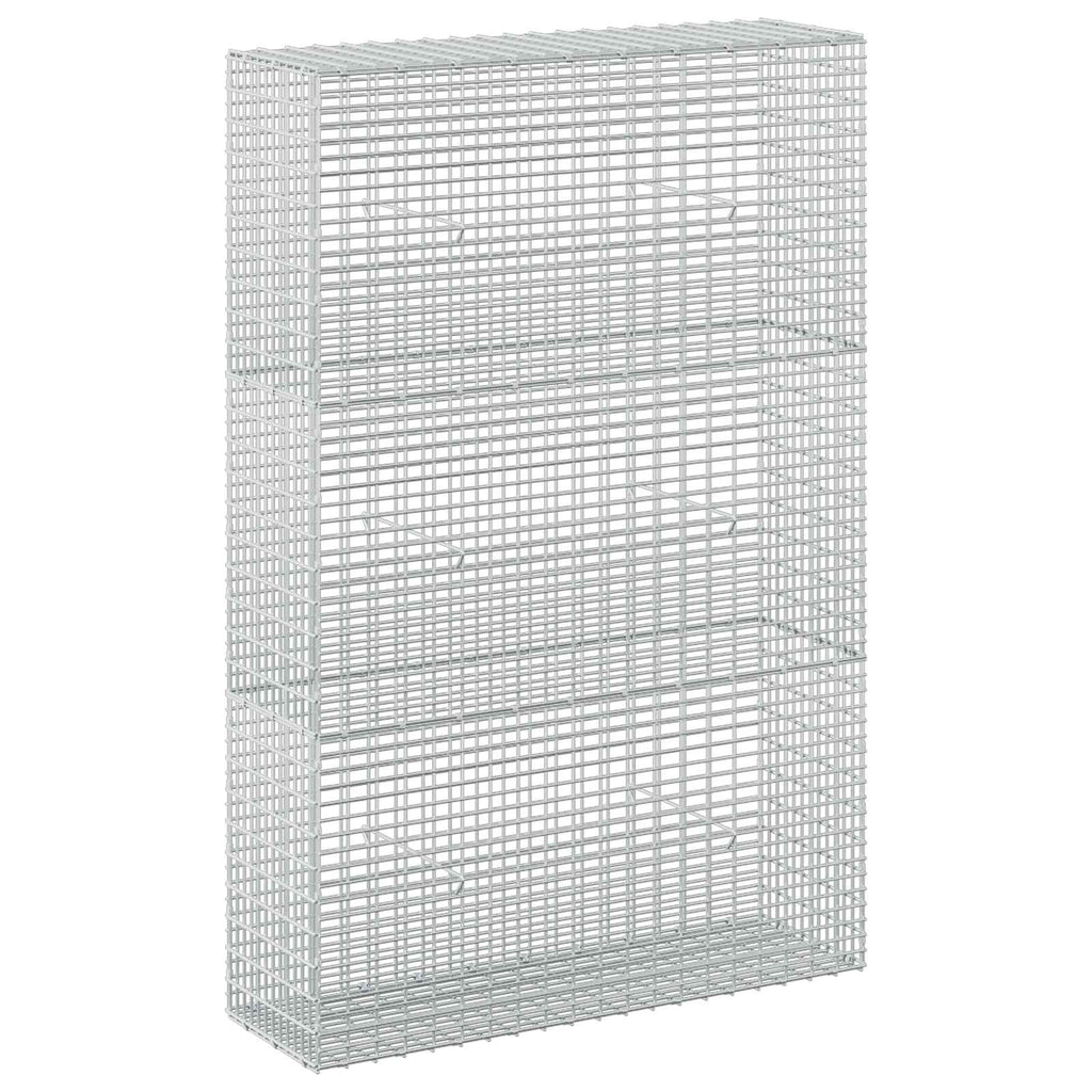 vidaXL Gabion z drutu 3,5 mm i siatką 5x2,5 cm 100x30x150 cm