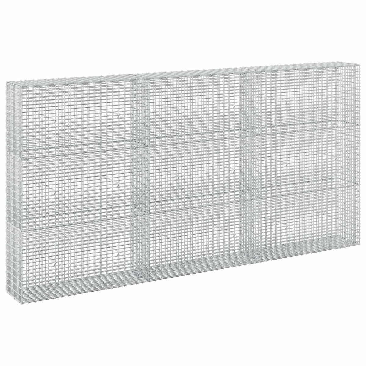 vidaXL Gabion z drutu 3,5 mm i siatką 5x2,5 cm 300x30x150 cm