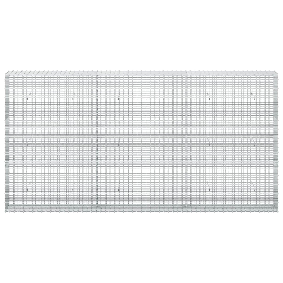 vidaXL Gabion z drutu 3,5 mm i siatką 5x2,5 cm 300x30x150 cm