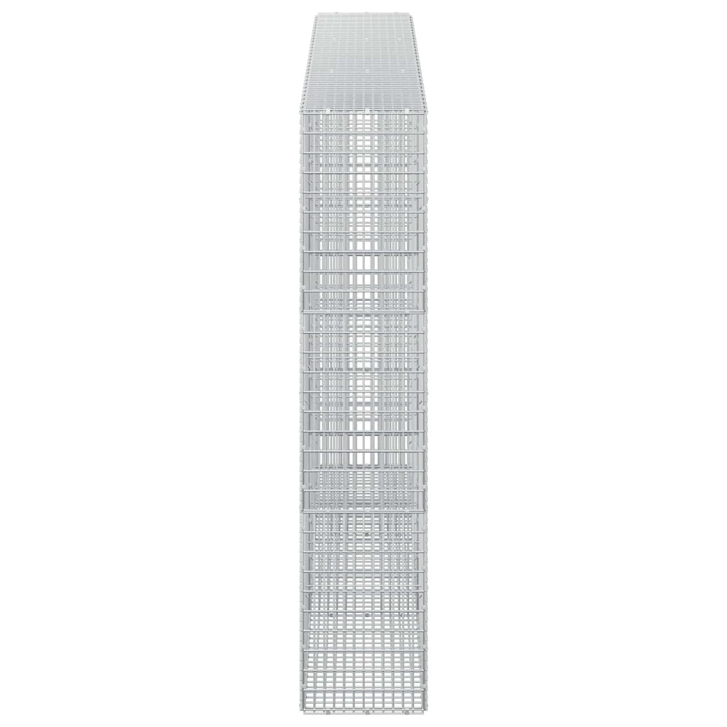 vidaXL Gabion z drutu 3,5 mm i siatką 5x2,5 cm 300x30x150 cm