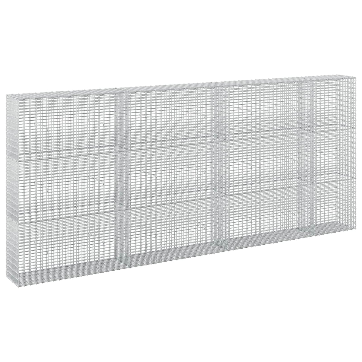 vidaXL Gabion z drutu 3,5 mm i siatką 5x2,5 cm 350x30x150 cm
