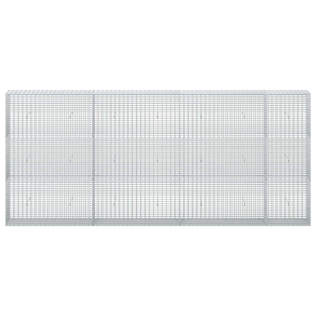 vidaXL Gabion z drutu 3,5 mm i siatką 5x2,5 cm 350x30x150 cm