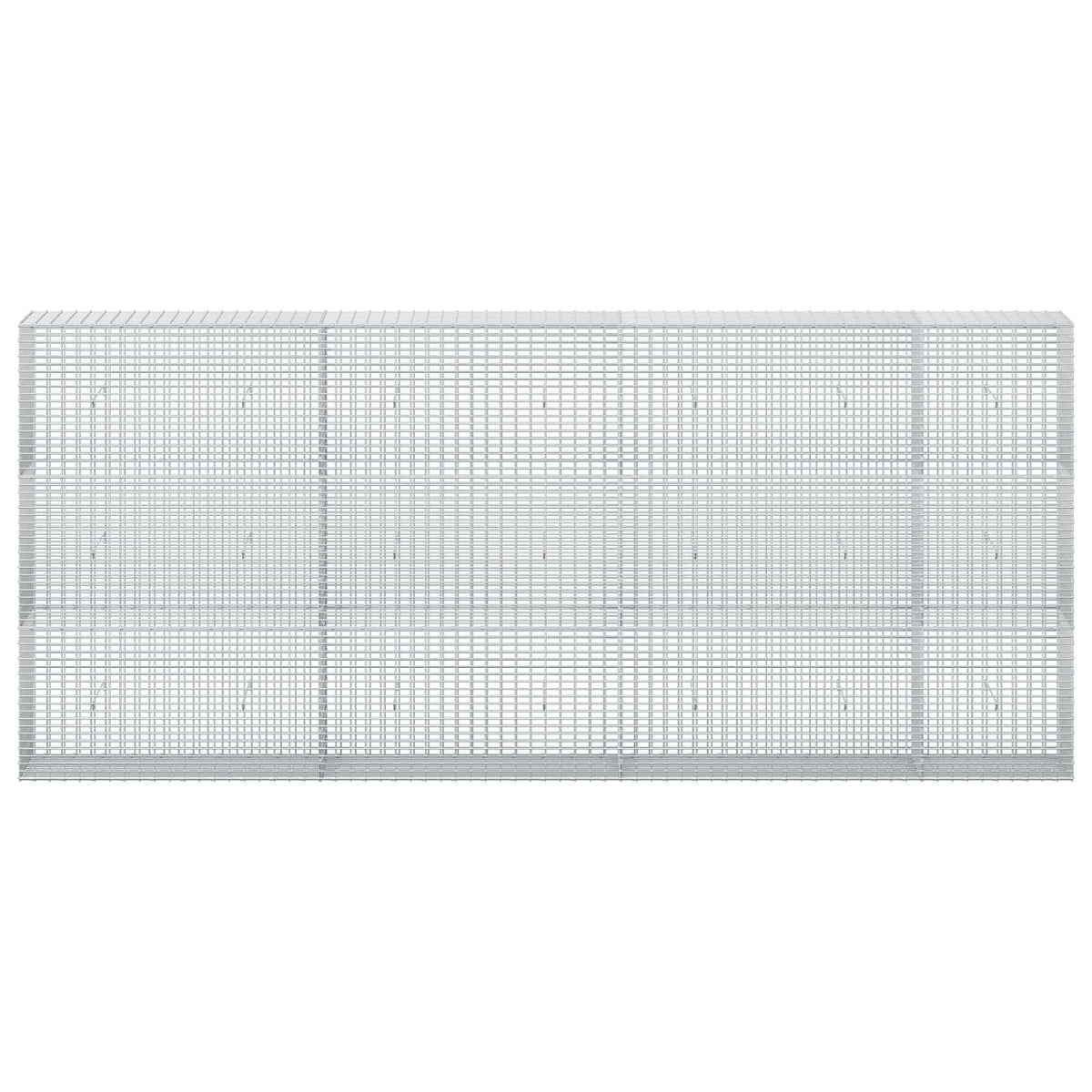 vidaXL Gabion z drutu 3,5 mm i siatką 5x2,5 cm 350x30x150 cm