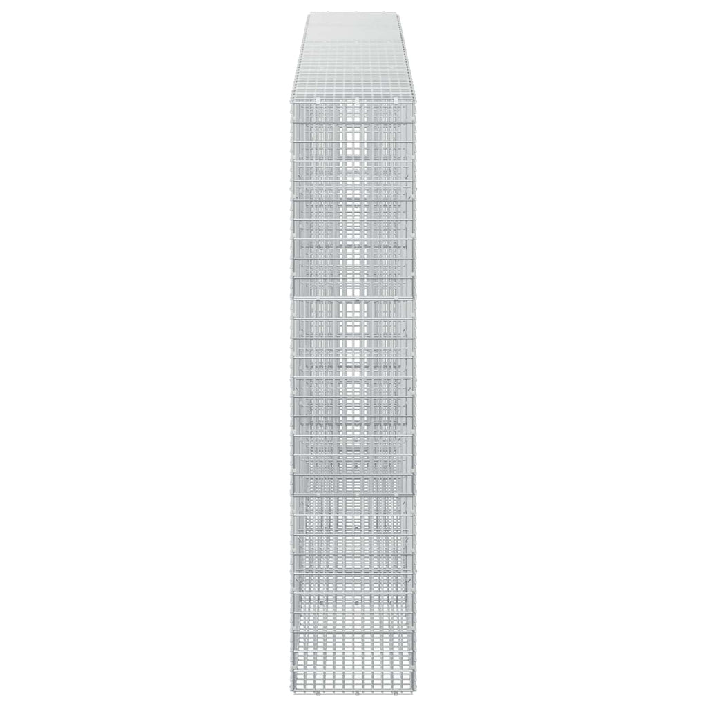 vidaXL Gabion z drutu 3,5 mm i siatką 5x2,5 cm 350x30x150 cm