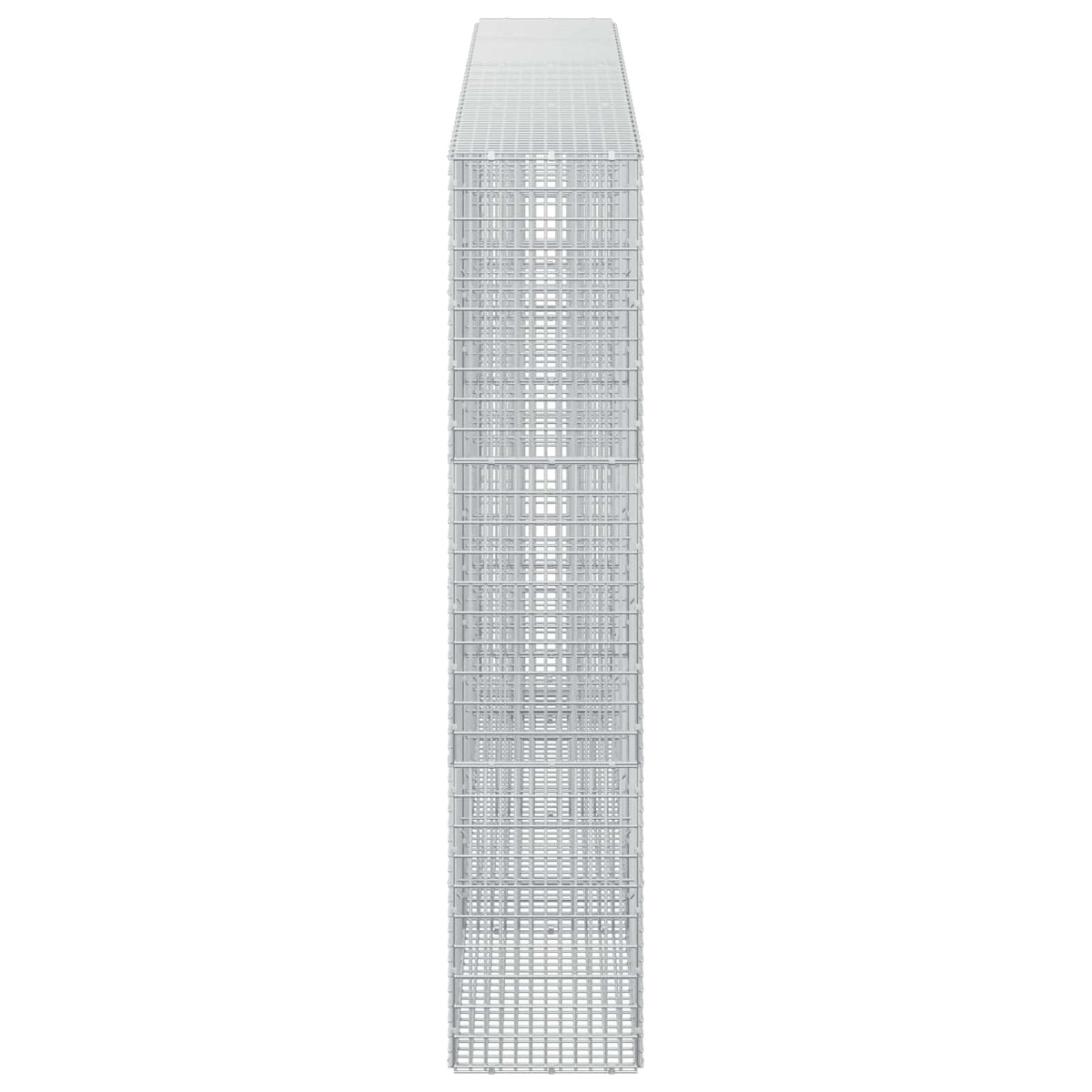 vidaXL Gabion z drutu 3,5 mm i siatką 5x2,5 cm 350x30x150 cm