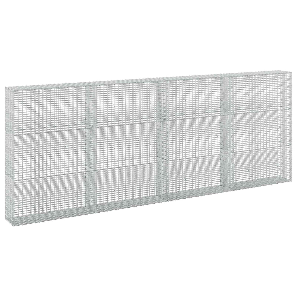 vidaXL Gabion z drutu 3,5 mm i siatką 5x2,5 cm 400x30x150 cm