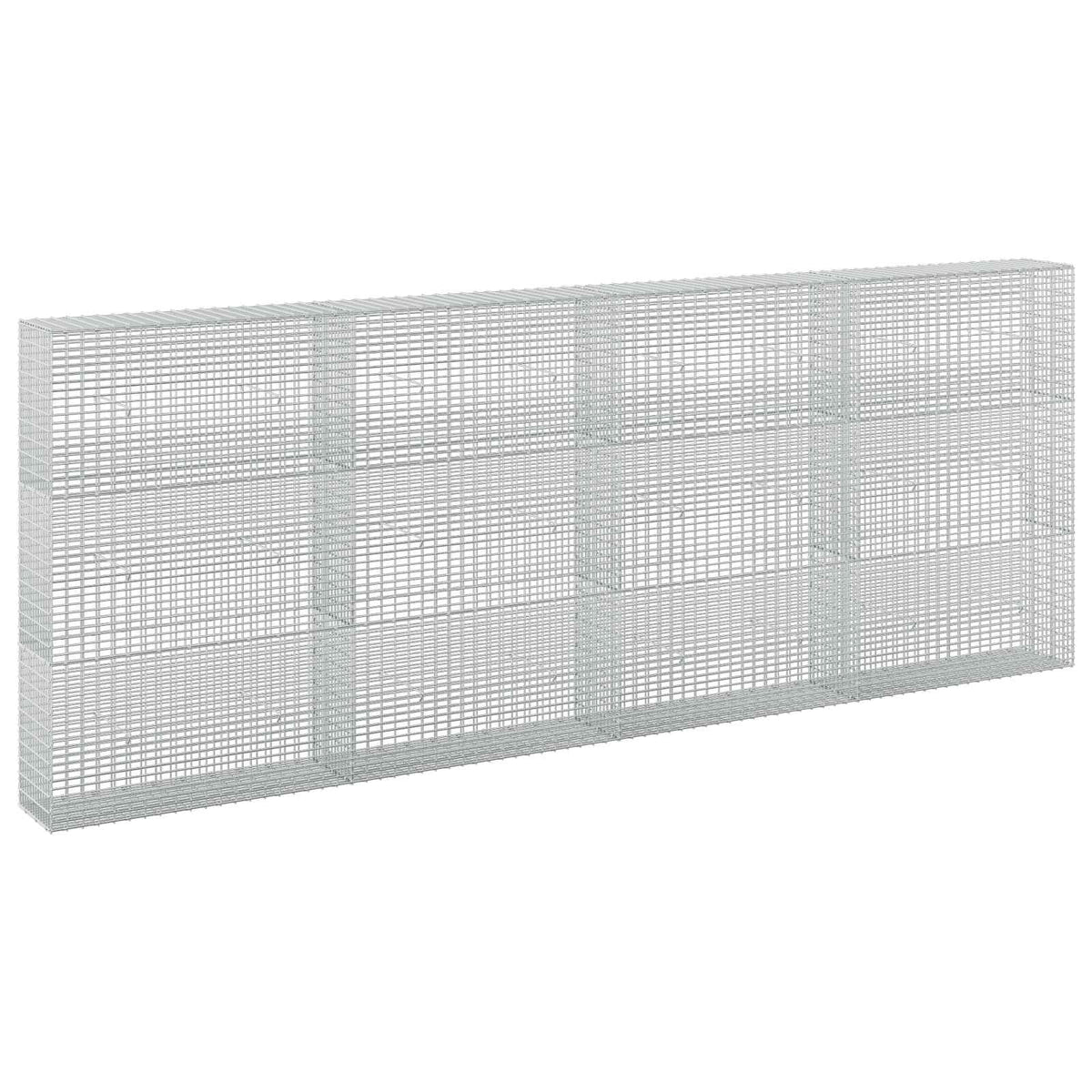 vidaXL Gabion z drutu 3,5 mm i siatką 5x2,5 cm 400x30x150 cm