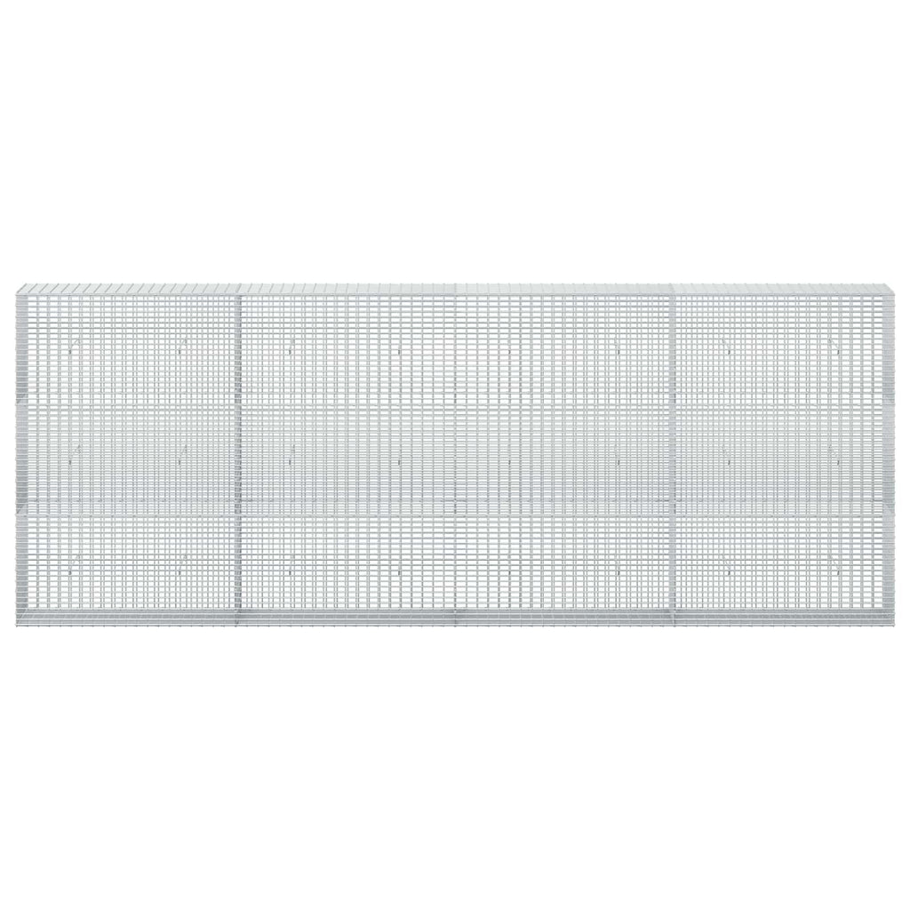 vidaXL Gabion z drutu 3,5 mm i siatką 5x2,5 cm 400x30x150 cm