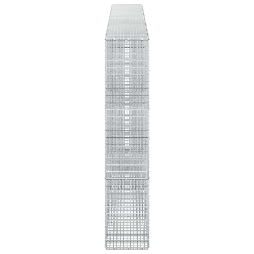 vidaXL Gabion z drutu 3,5 mm i siatką 5x2,5 cm 400x30x150 cm