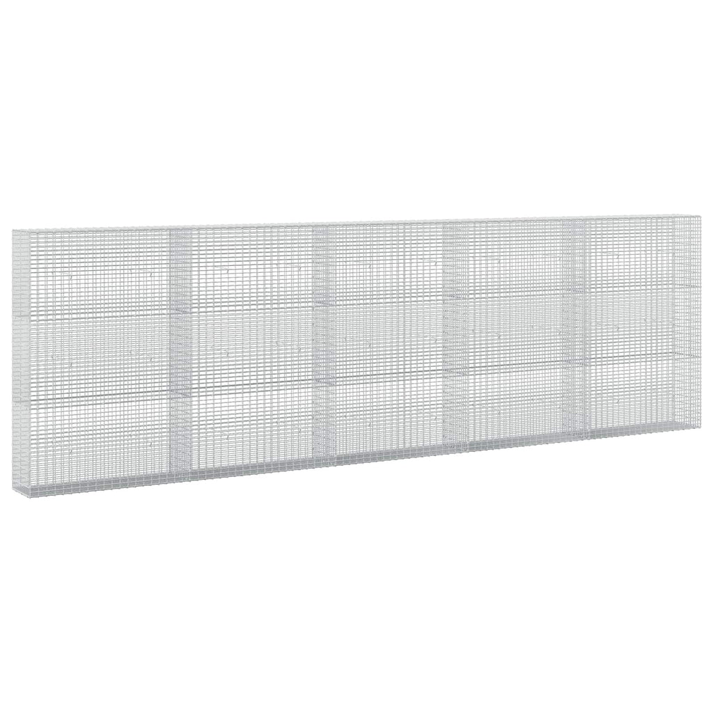 vidaXL Gabion z drutu 3,5 mm i siatką 5x2,5 cm 500x30x150 cm