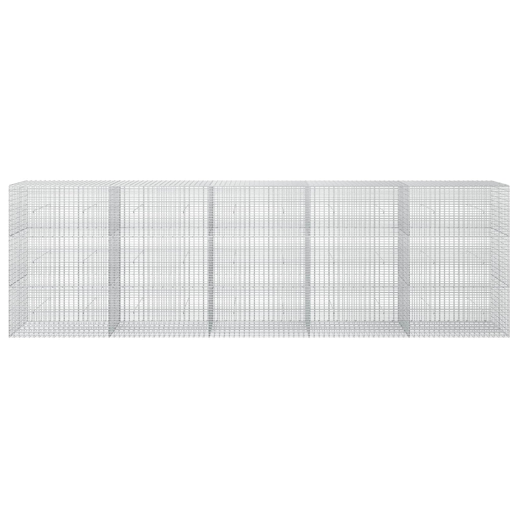 vidaXL Gabion z drutu 3,5 mm i siatką 5x2,5 cm 500x30x150 cm