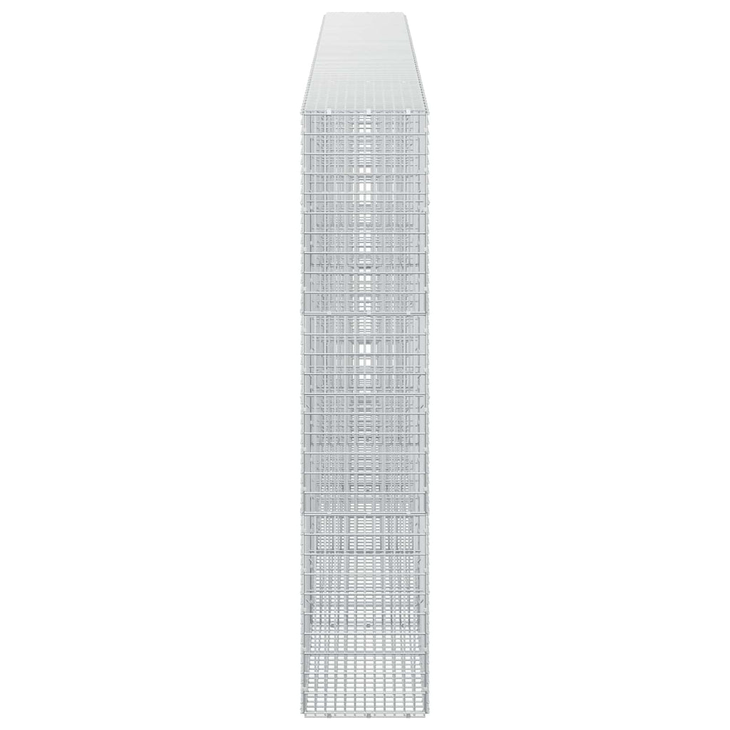 vidaXL Gabion z drutu 3,5 mm i siatką 5x2,5 cm 500x30x150 cm