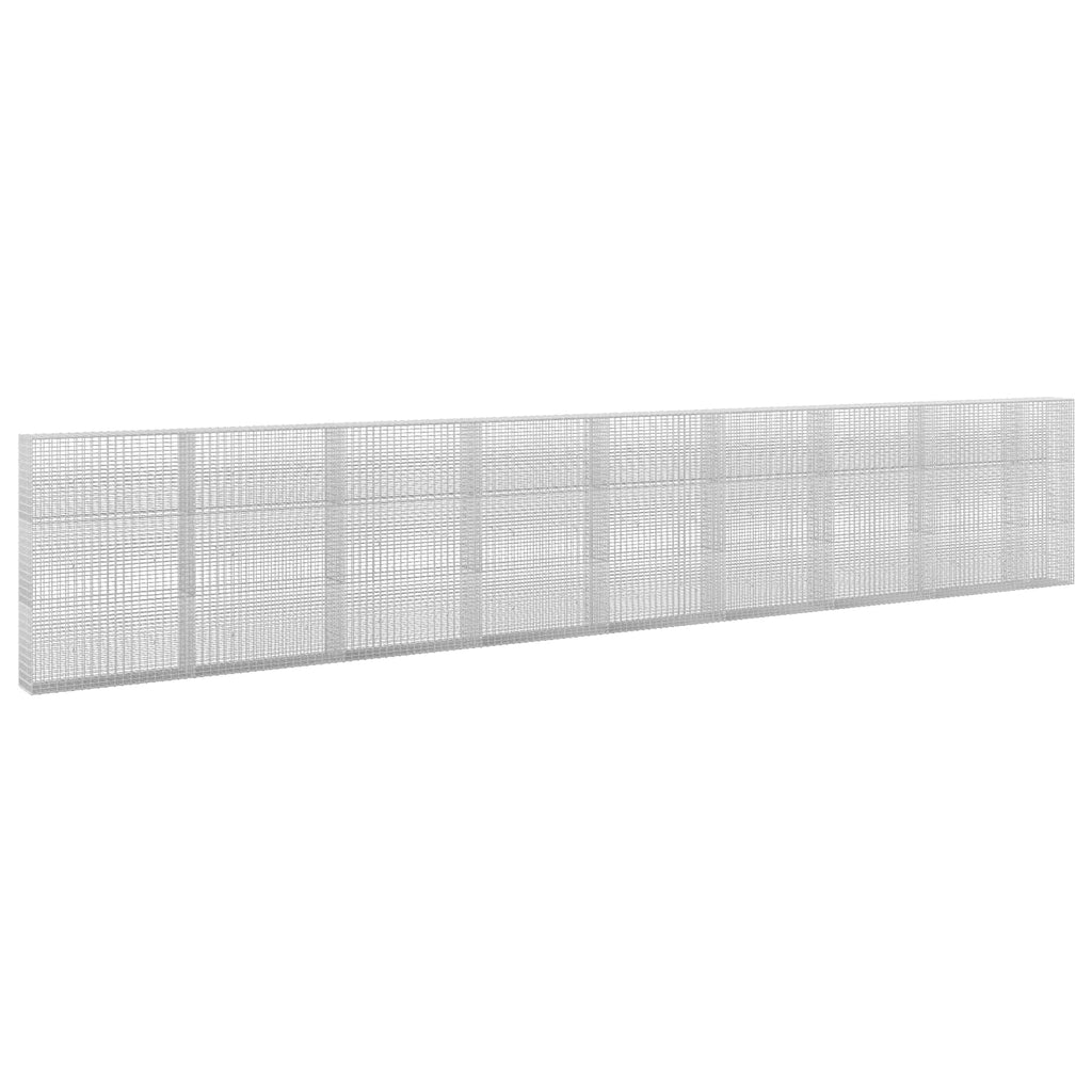vidaXL Gabion z drutu 3,5 mm i siatką 5x2,5 cm 850x30x150 cm