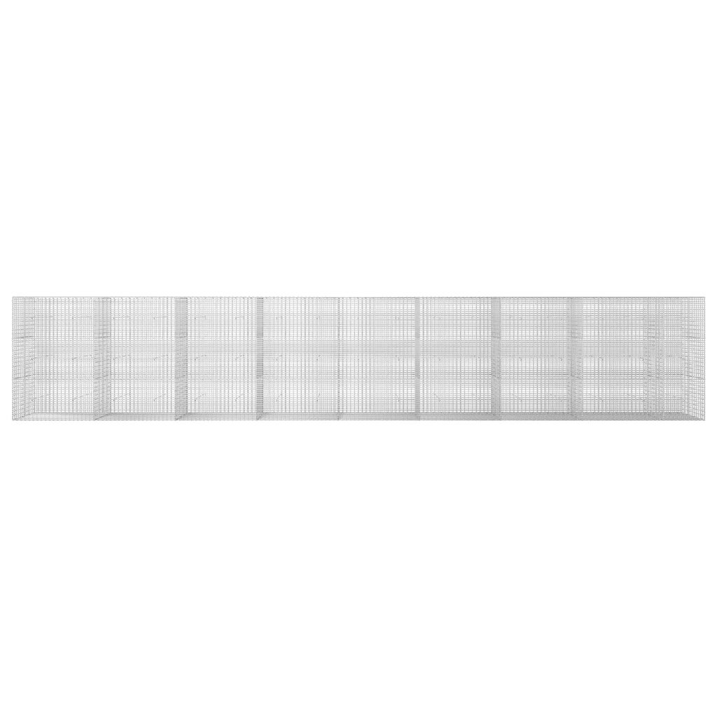 vidaXL Gabion z drutu 3,5 mm i siatką 5x2,5 cm 850x30x150 cm
