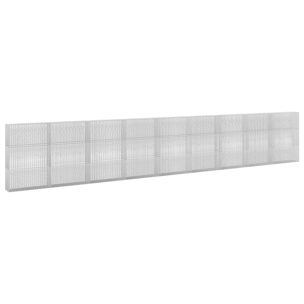 vidaXL Gabion z drutu 3,5 mm i siatką 5x2,5 cm 900x30x150 cm