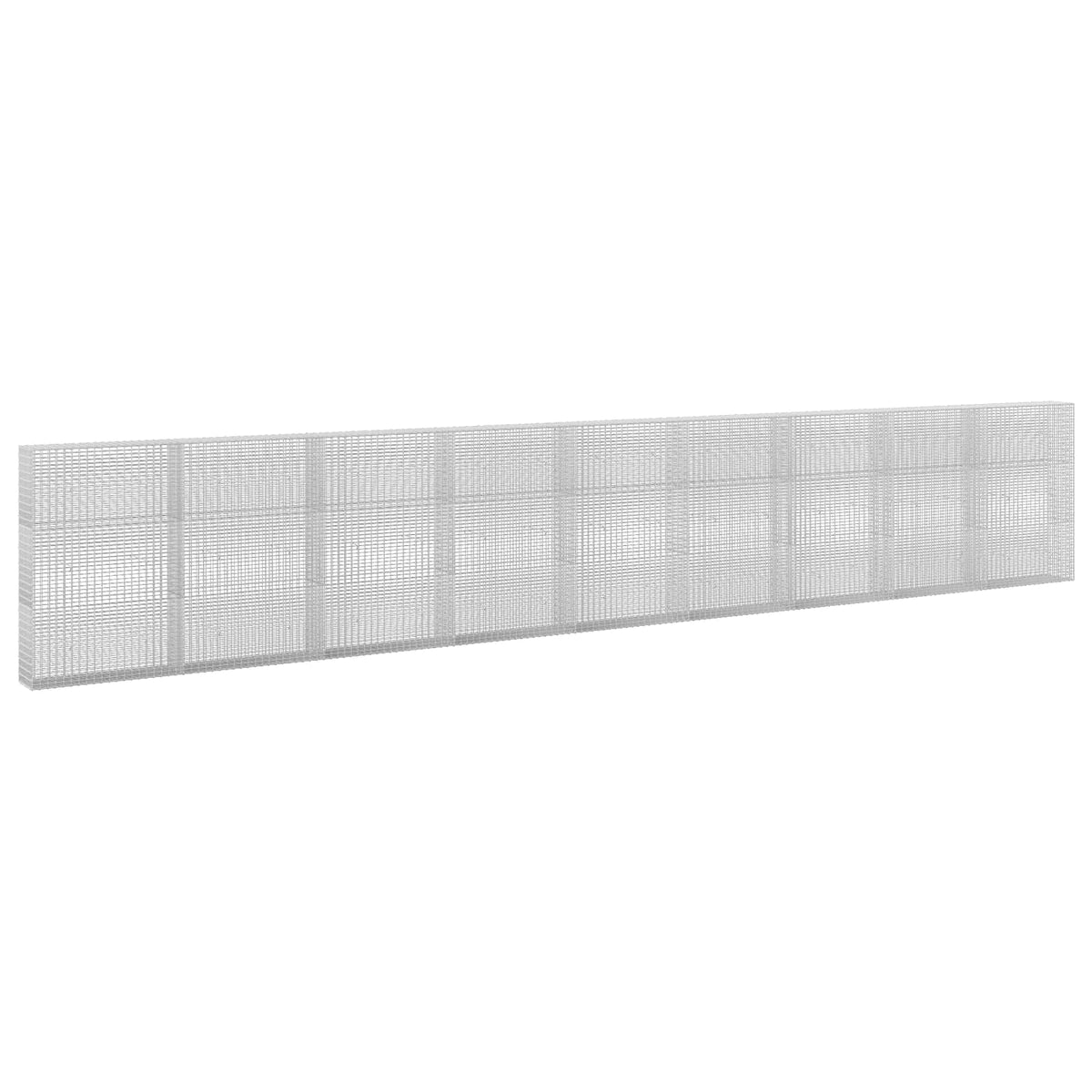 vidaXL Gabion z drutu 3,5 mm i siatką 5x2,5 cm 900x30x150 cm
