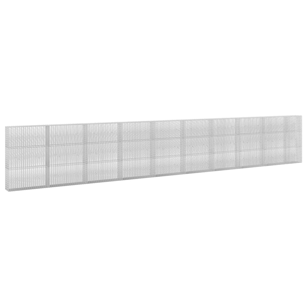 vidaXL Gabion z drutu 3,5 mm i siatką 5x2,5 cm 950x30x150 cm