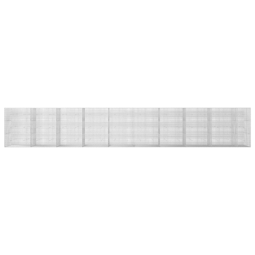 vidaXL Gabion z drutu 3,5 mm i siatką 5x2,5 cm 950x30x150 cm