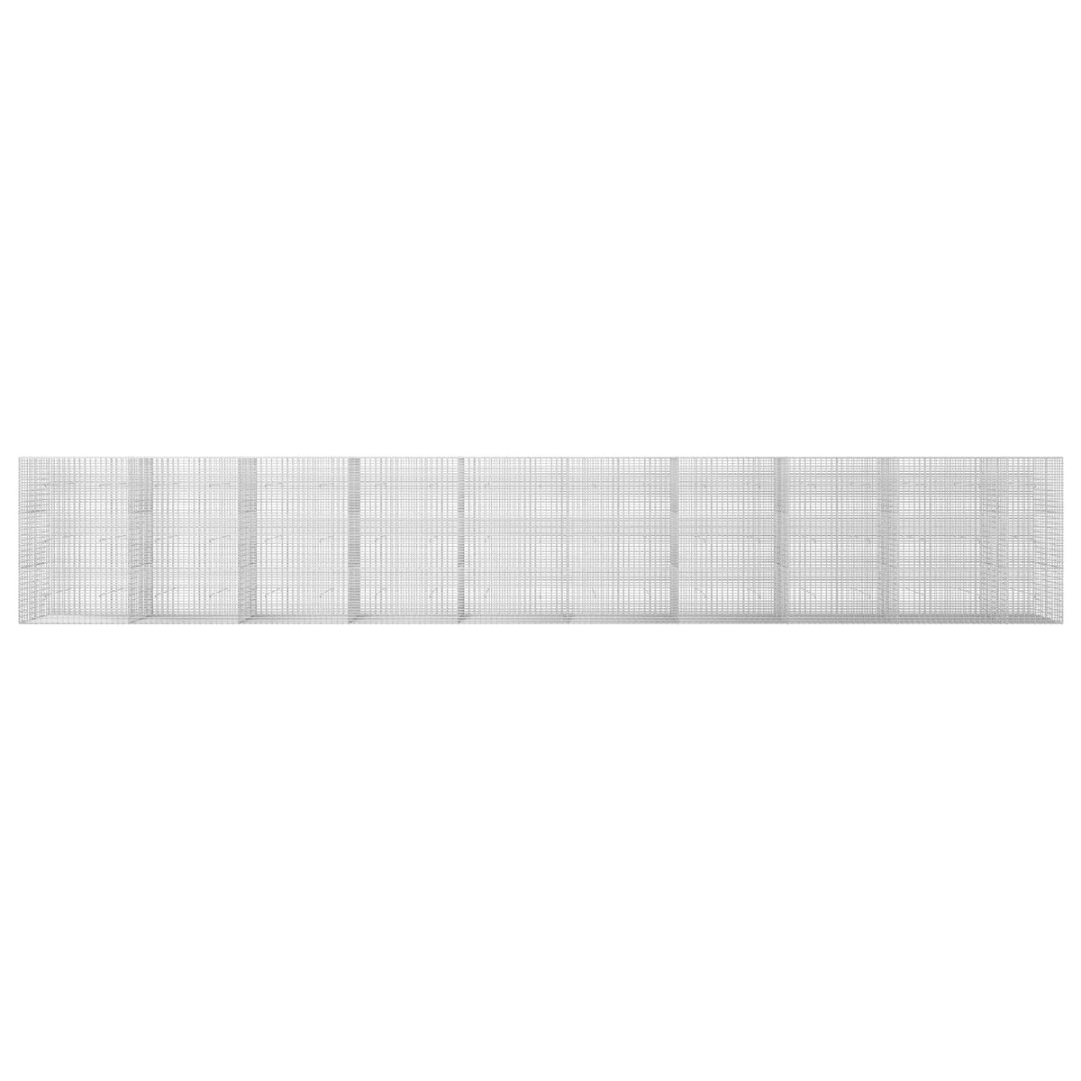 vidaXL Gabion z drutu 3,5 mm i siatką 5x2,5 cm 950x30x150 cm