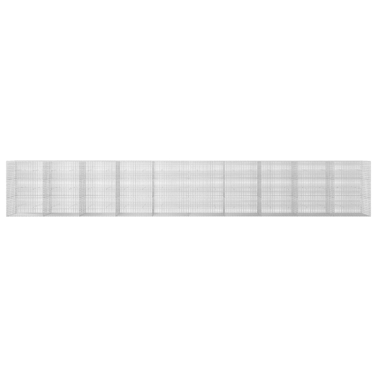 vidaXL Gabion z drutu 3,5 mm i siatką 5x2,5 cm 1000x30x150 cm