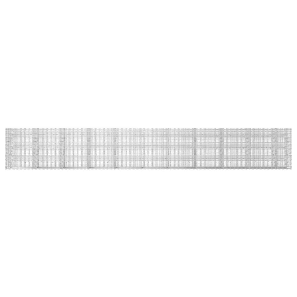 vidaXL Gabion z drutu 3,5 mm i siatką 5x2,5 cm 1050x30x150 cm