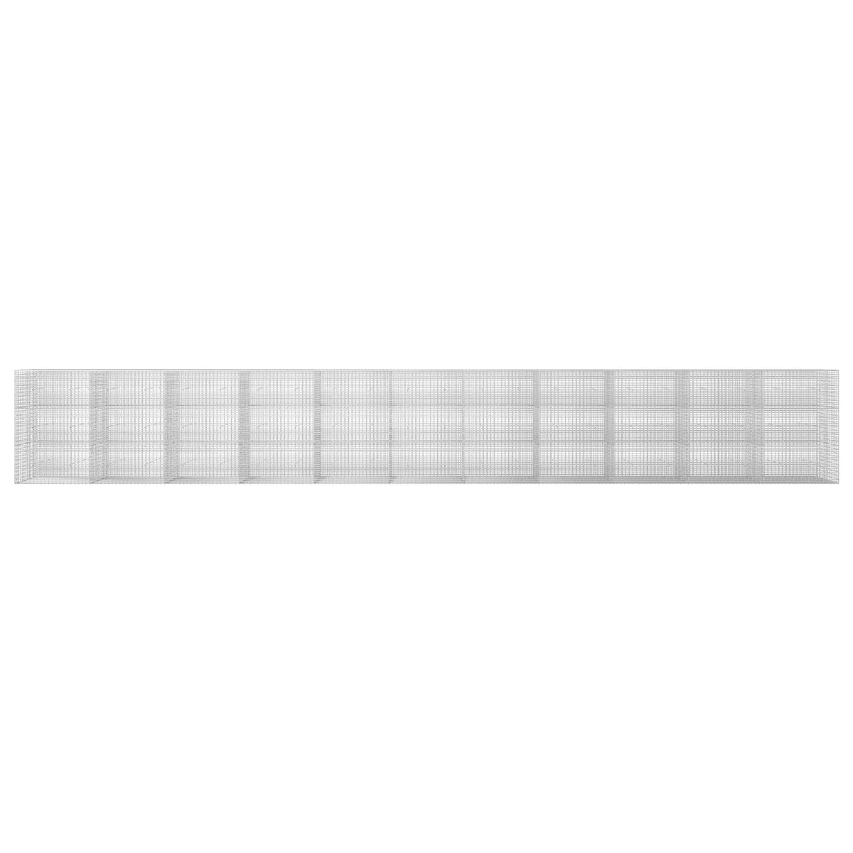 vidaXL Gabion z drutu 3,5 mm i siatką 5x2,5 cm 1100x30x150 cm