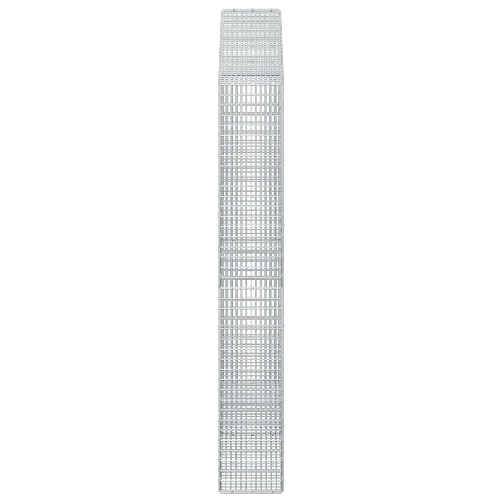 vidaXL Gabion z drutu 3,5 mm i siatką 5x2,5 cm 200x30x200 cm