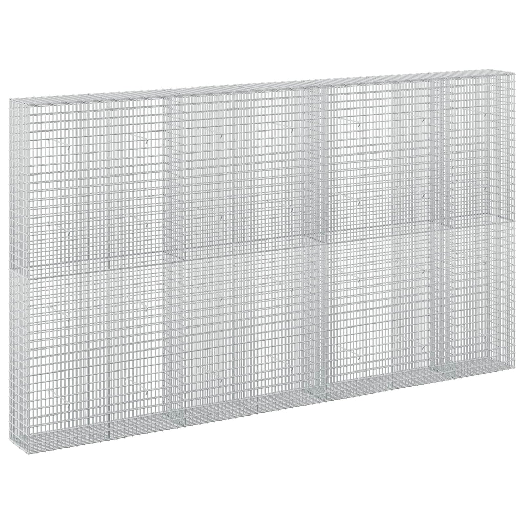 vidaXL Gabion z drutu 3,5 mm i siatką 5x2,5 cm 350x30x200 cm