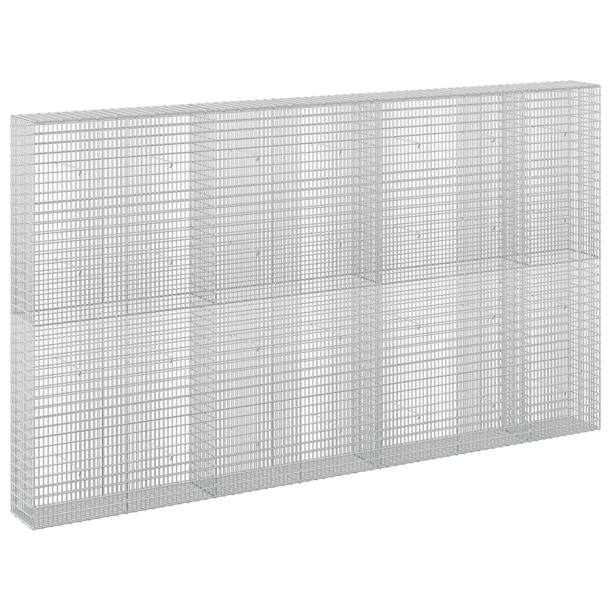 vidaXL Gabion z drutu 3,5 mm i siatką 5x2,5 cm 350x30x200 cm