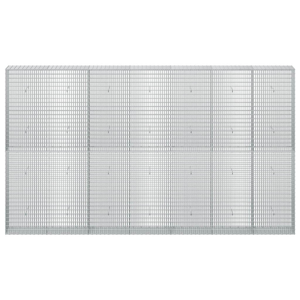 vidaXL Gabion z drutu 3,5 mm i siatką 5x2,5 cm 350x30x200 cm