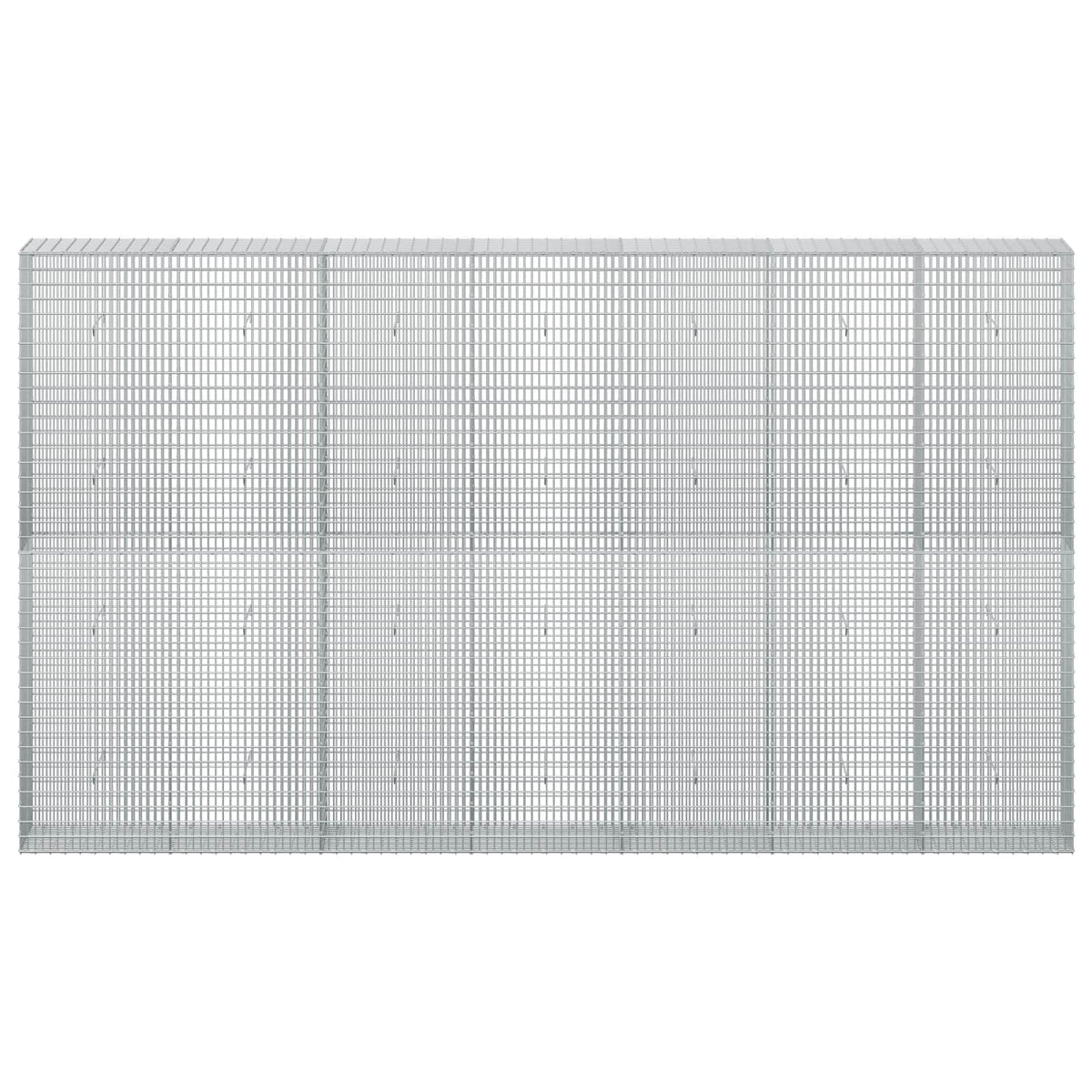 vidaXL Gabion z drutu 3,5 mm i siatką 5x2,5 cm 350x30x200 cm