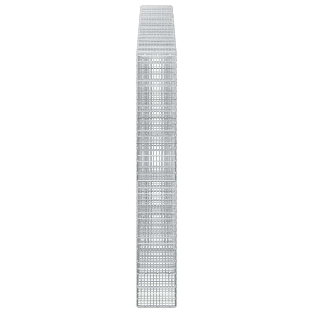vidaXL Gabion z drutu 3,5 mm i siatką 5x2,5 cm 350x30x200 cm