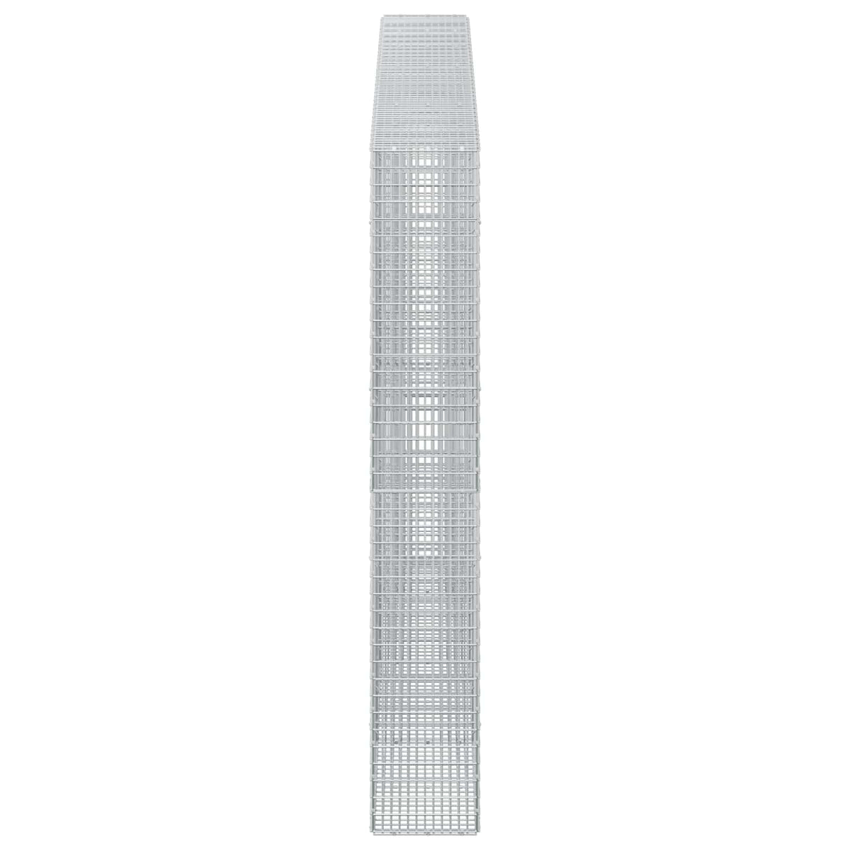 vidaXL Gabion z drutu 3,5 mm i siatką 5x2,5 cm 350x30x200 cm