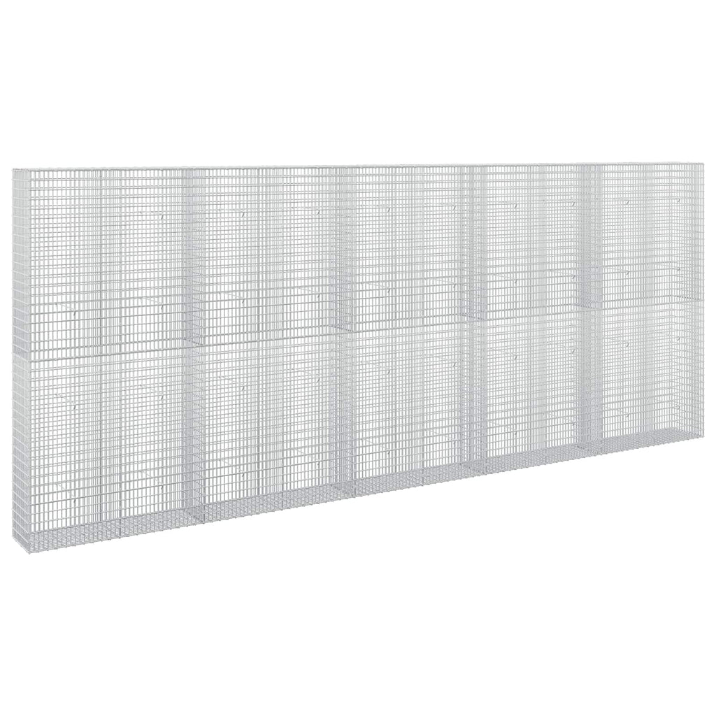 vidaXL Gabion z drutu 3,5 mm i siatką 5x2,5 cm 500x30x200 cm
