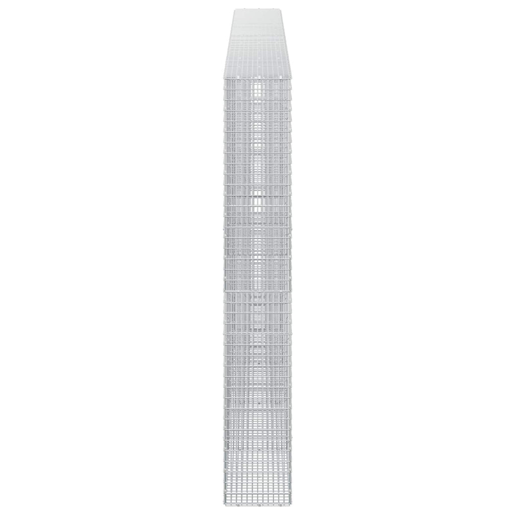 vidaXL Gabion z drutu 3,5 mm i siatką 5x2,5 cm 500x30x200 cm