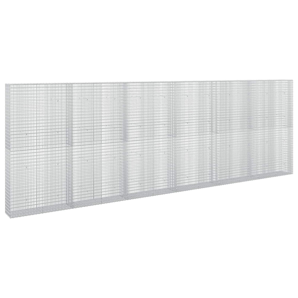 vidaXL Gabion z drutu 3,5 mm i siatką 5x2,5 cm 600x30x200 cm