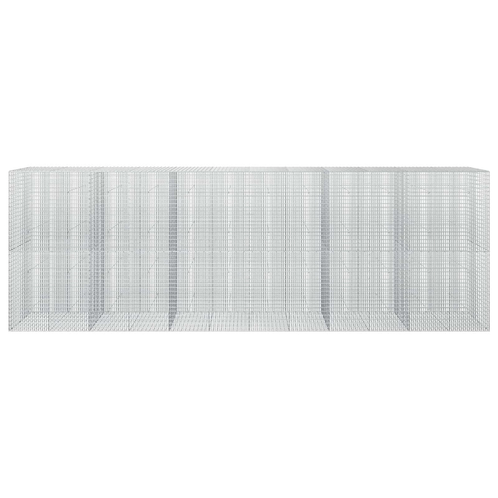 vidaXL Gabion z drutu 3,5 mm i siatką 5x2,5 cm 600x30x200 cm