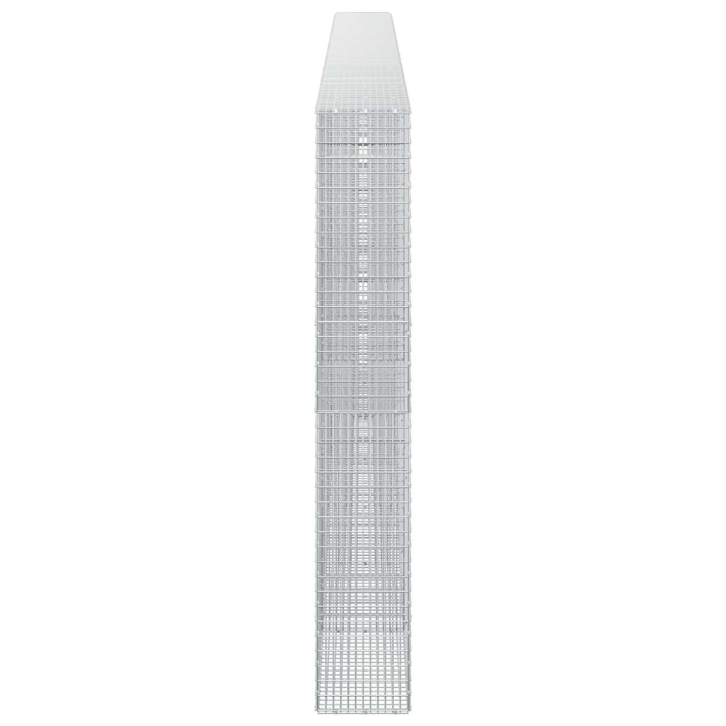 vidaXL Gabion z drutu 3,5 mm i siatką 5x2,5 cm 650x30x200 cm