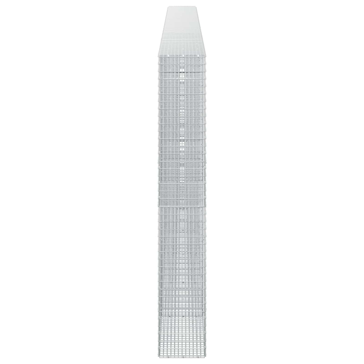 vidaXL Gabion z drutu 3,5 mm i siatką 5x2,5 cm 650x30x200 cm