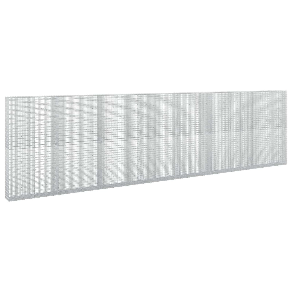 vidaXL Gabion z drutu 3,5 mm i siatką 5x2,5 cm 750x30x200 cm