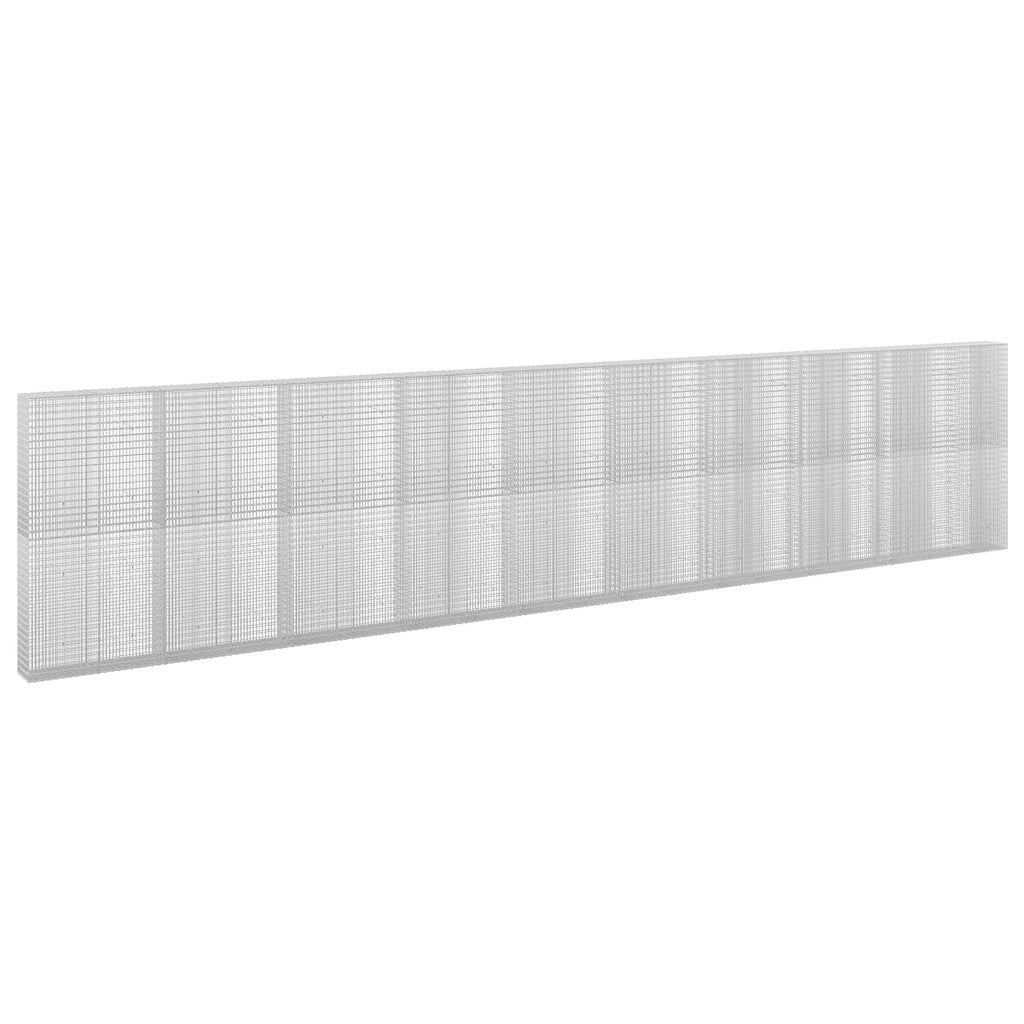 vidaXL Gabion z drutu 3,5 mm i siatką 5x2,5 cm 950x30x200 cm