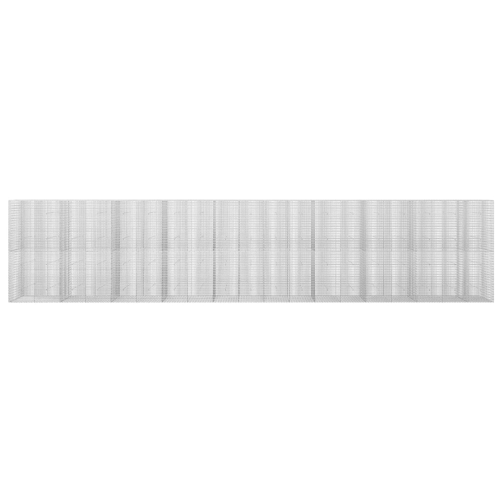 vidaXL Gabion z drutu 3,5 mm i siatką 5x2,5 cm 950x30x200 cm