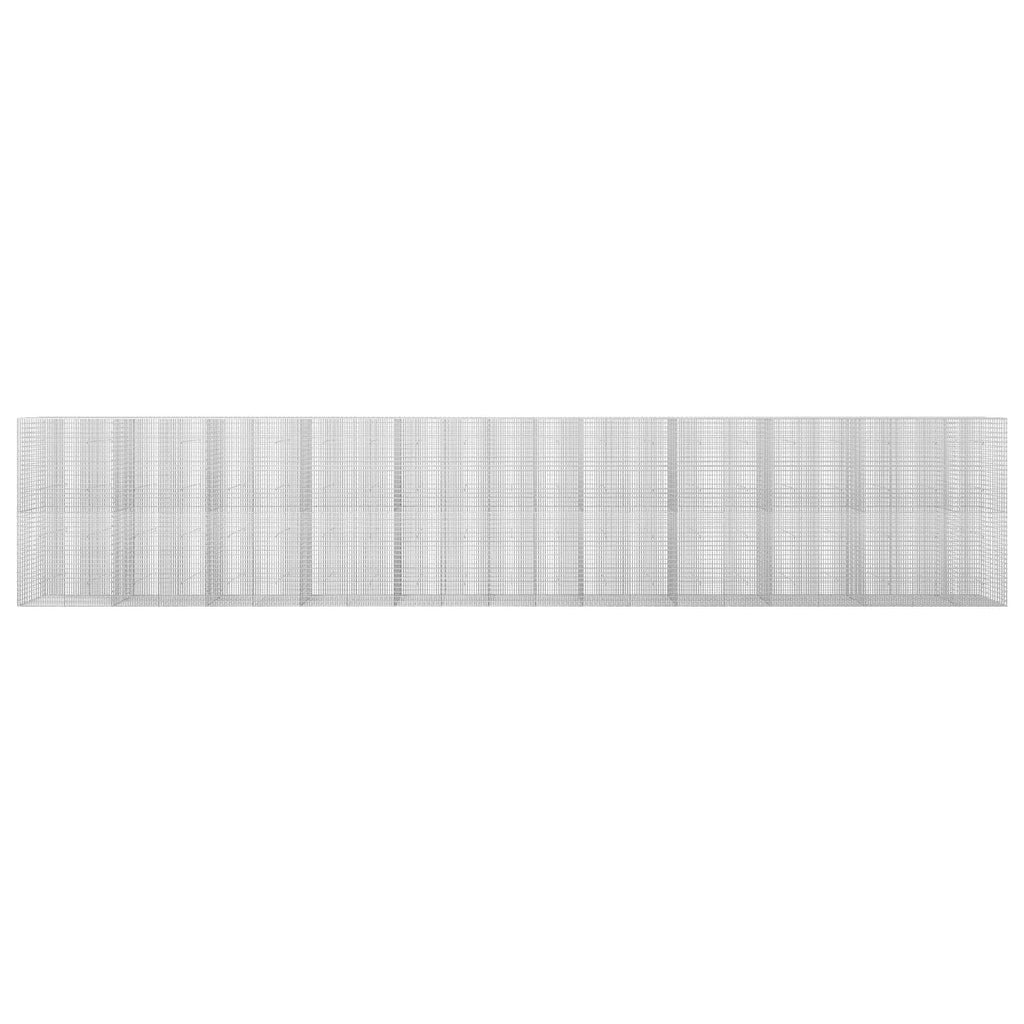 vidaXL Gabion z drutu 3,5 mm i siatką 5x2,5 cm 1050x30x200 cm