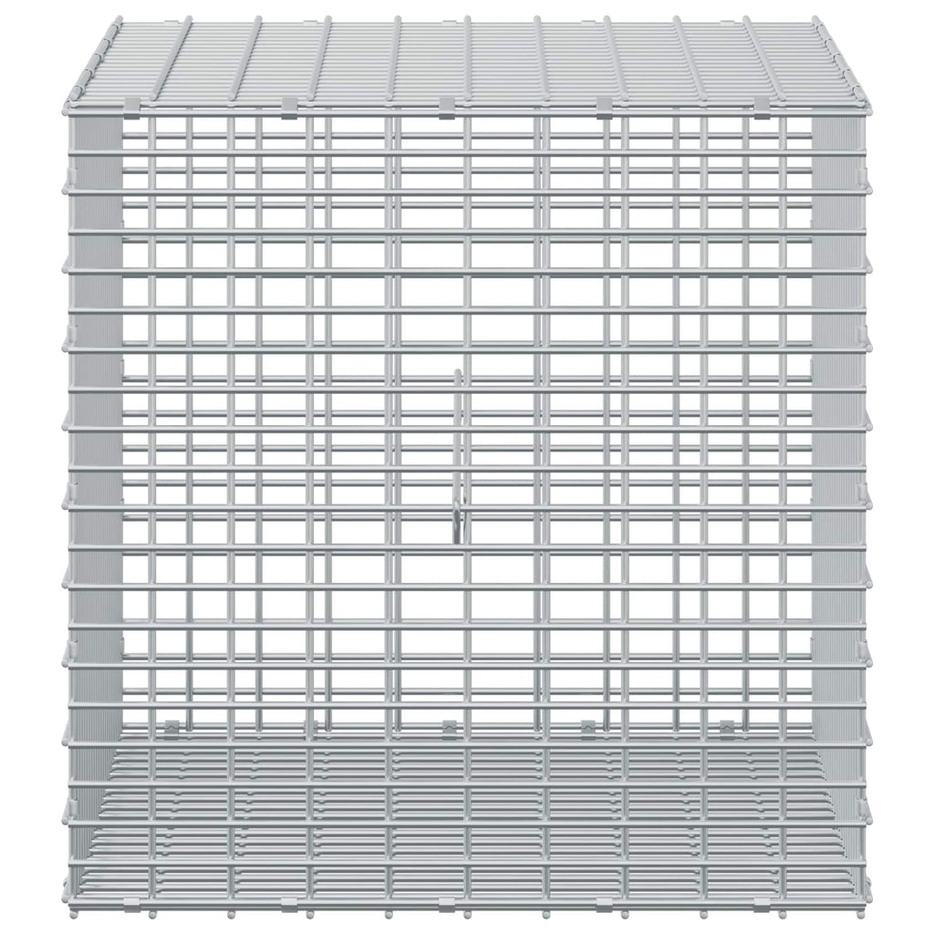vidaXL Gabion z drutu 3,5 mm i siatką 5x2,5 cm 50x50x50 cm