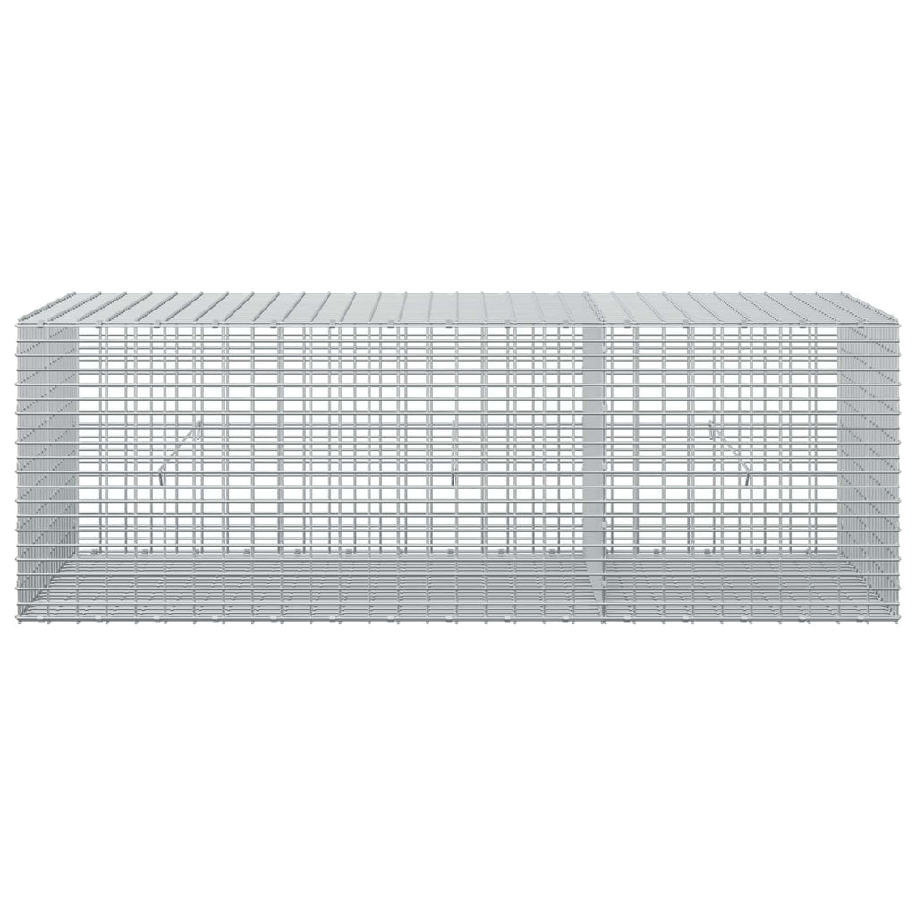 vidaXL Gabion z drutu 3,5 mm i siatką 5x2,5 cm 150x50x50 cm