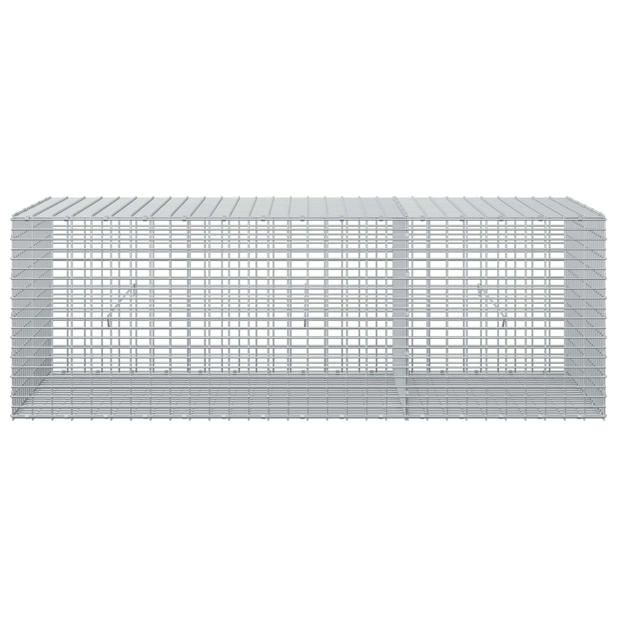 vidaXL Gabion z drutu 3,5 mm i siatką 5x2,5 cm 150x50x50 cm